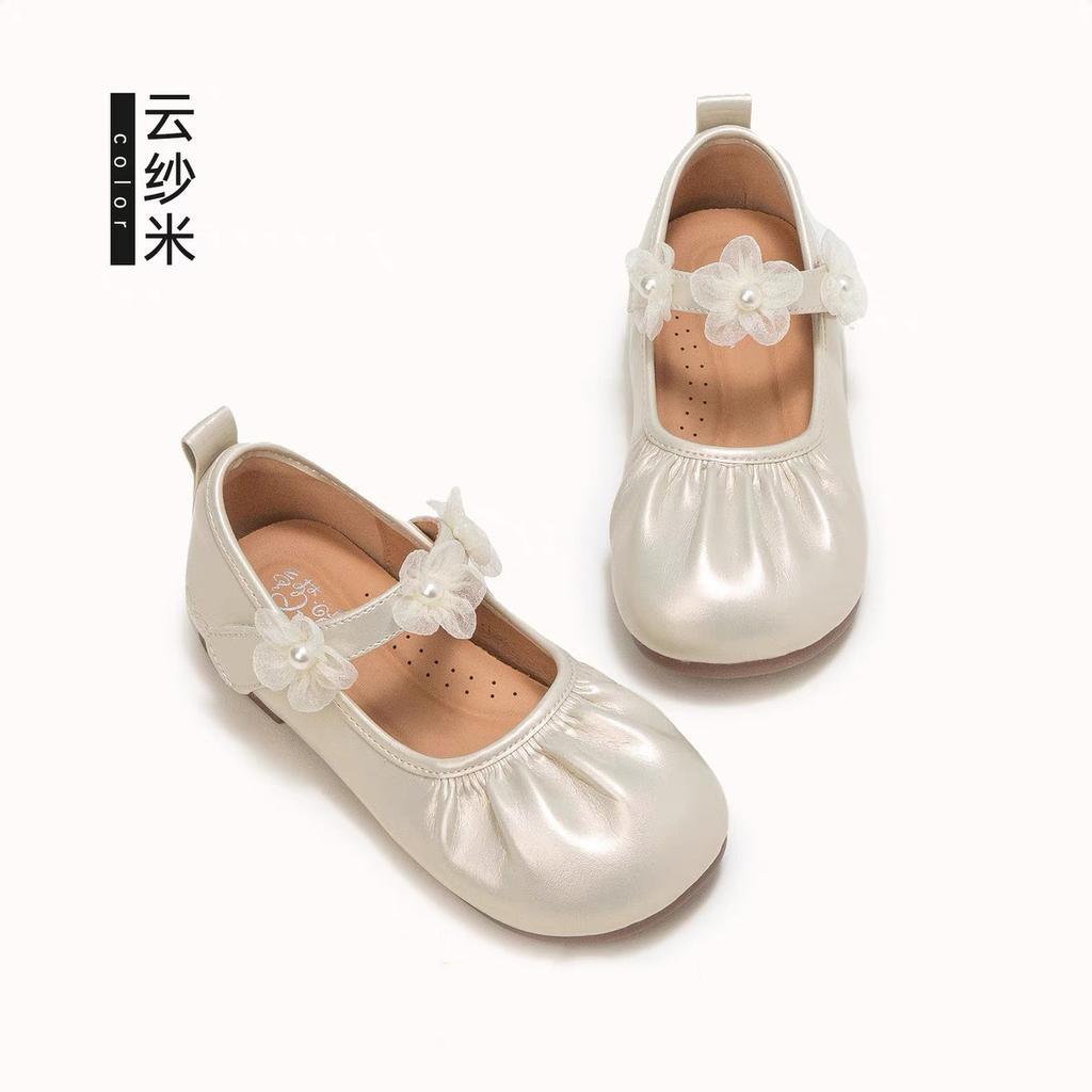 Girls' princess shoes 2025 new children's small leather shoes soft-soled small fragrant single shoes girls' baby shoes spring ladyshoes