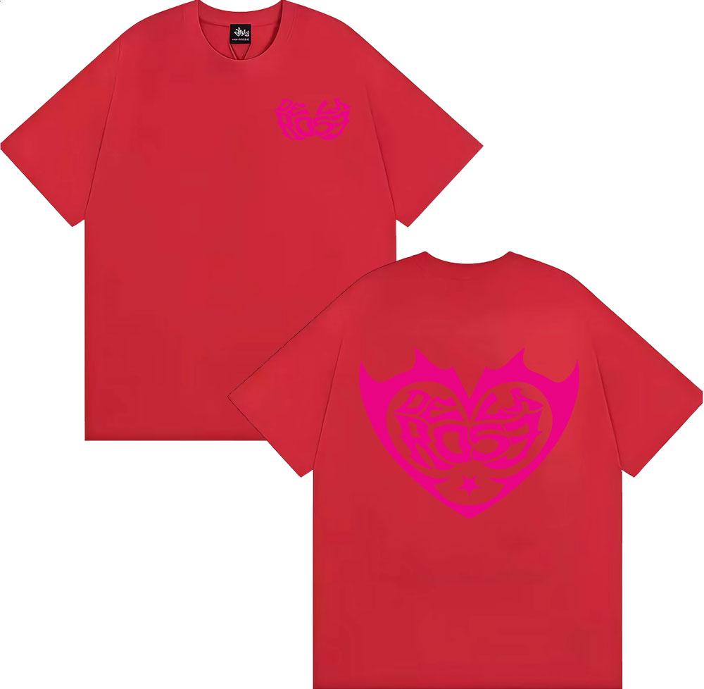 

Singer Dela Rose Logo Graphic Tshirts Men Women Clothing Harajuku Fashion Trend T Shirts Cotton Short Sleeve Tshirt Streetwear S