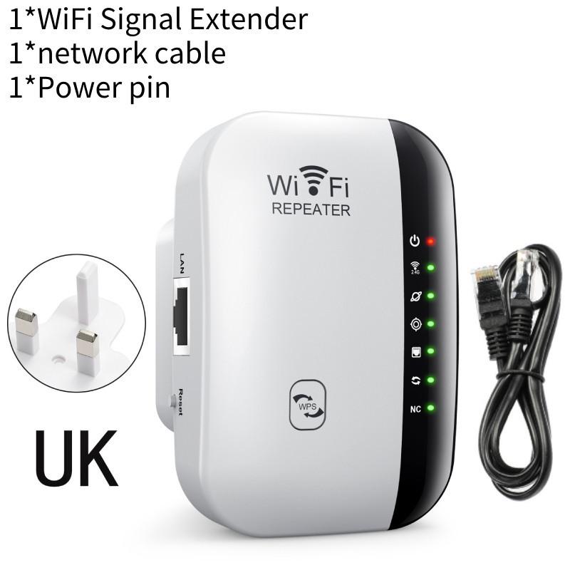

High-speed 300m Wifi Repeater Wireless Signal Booster For Home Router 802.11n UK