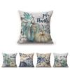 Autumn Harvest Pumpkin Oil Painting Art Thanksgiving Day Cotton Linen Sofa Throw Pillow Case Home Decorative Cushion Cover