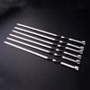 6PCS Thickened Stainless Steel Barbecue Skewers Large Flat Barbecue Skewers Lamb Skewers Outdoor Barbecue Picnic Tools