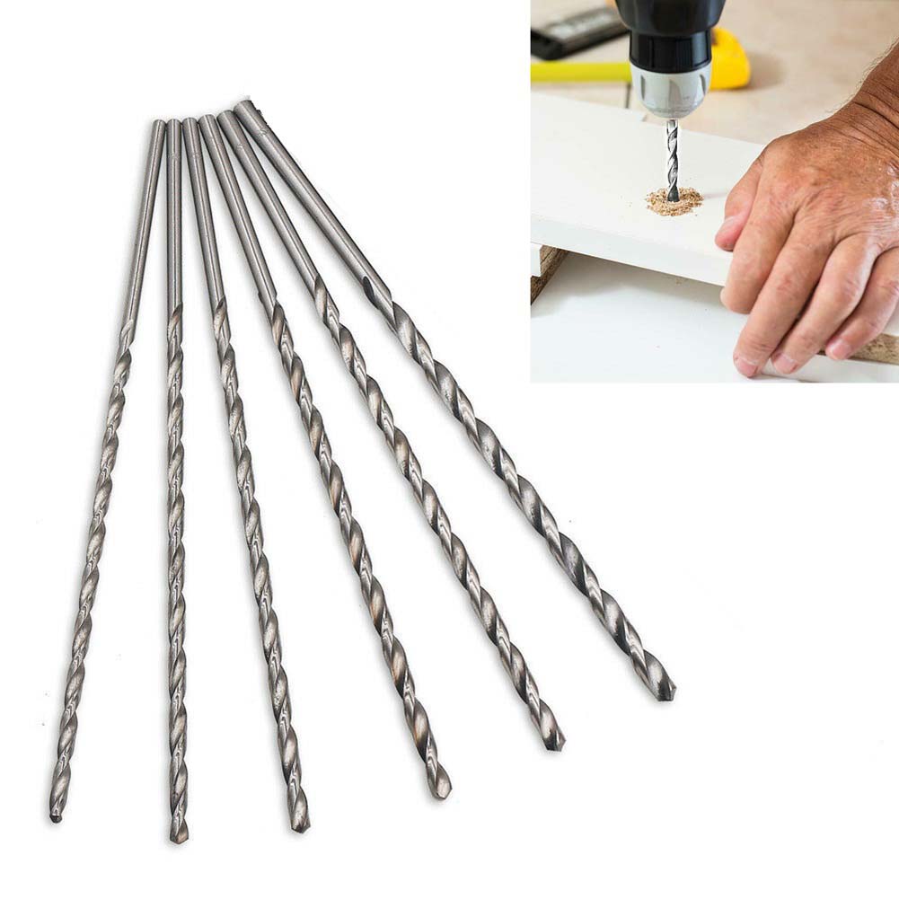Long Reach 4Pcs 200mm HSS Drill Bits for Smooth and Accurate Metal Drilling