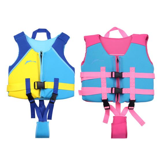 Kinder Schwimmweste mit verstellbarem Schritt, gewebter Riemen, für Jungen und Mädchen, Schwimmweste zum Schnorcheln, Kajakfahren, Bootfahren, Driften, Auftriebssicherheitsweste, Hilfsausrüstung