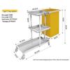 Beifu Heavy-Duty Stainless Steel Cleaning & Utility Cart