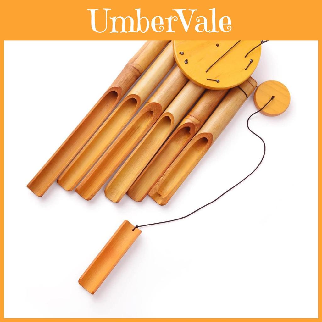 Outdoor Bamboo Wind Chime With Handcrafted Design For Garden Decor