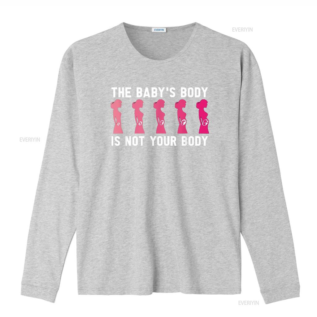 Anti Abortion Pro Life The Baby S Body Is Not Your T Shirt Black Vintage Washed Top For Everyday Wear Designer Clothes Slightly