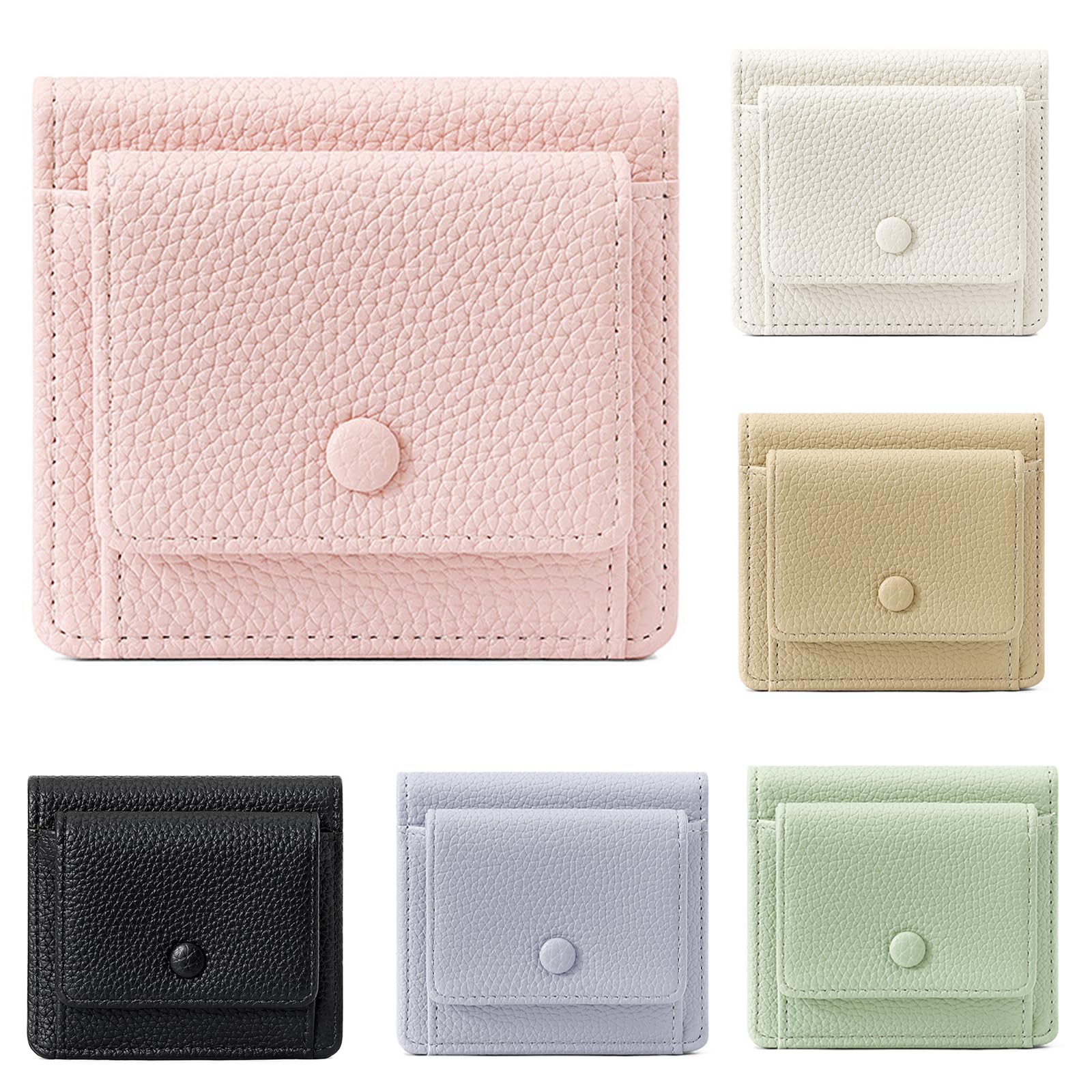 

RenLianyi Women s Mini Wallet, Bifold Wallet, PU Synthetic Leather, Anti-Skimming, Foldable, Lightweight, Compact, Mini Wallet, Small Coin Purse,