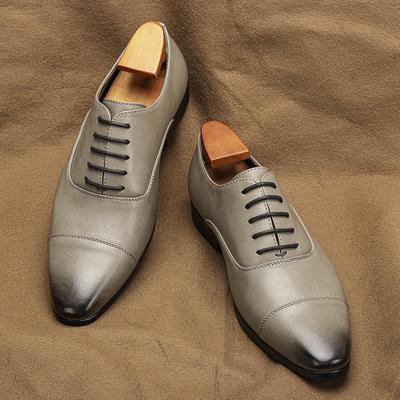 Men’s High-End Retro Leather Oxford Shoes - Comfortable, Classic Pointed Toe Formal Footwear