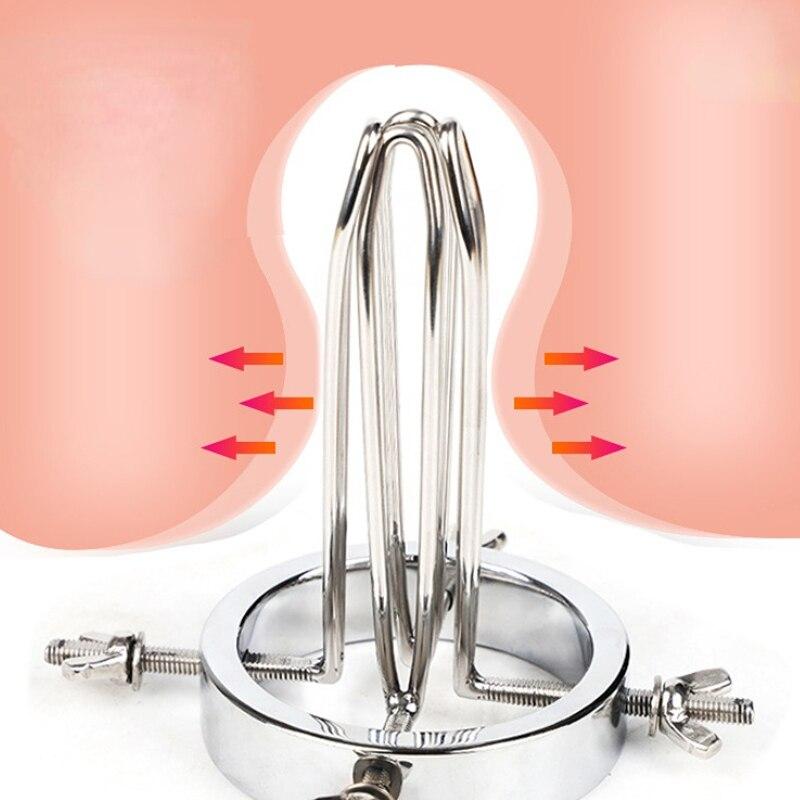 Vaginal Dilatator Anal Dilatator Analplugg Voksne Sexprodukter Rustfritt Stål Anal Ekspander Slave BDSM Fisting Femdom