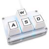 BTXETUEL Mini Keypad with WASD and Arrow Mechanical Gaming Programmable Customizable Keyboard for Work and Gaming WASD 4-Key Keys, Keycaps, One-Handed