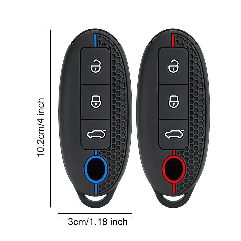 3 Buttons Car Key Case Cover Shell Fob For Dongfeng Nammi 01New Engery High Level Silicone Keychain Protective Accessories