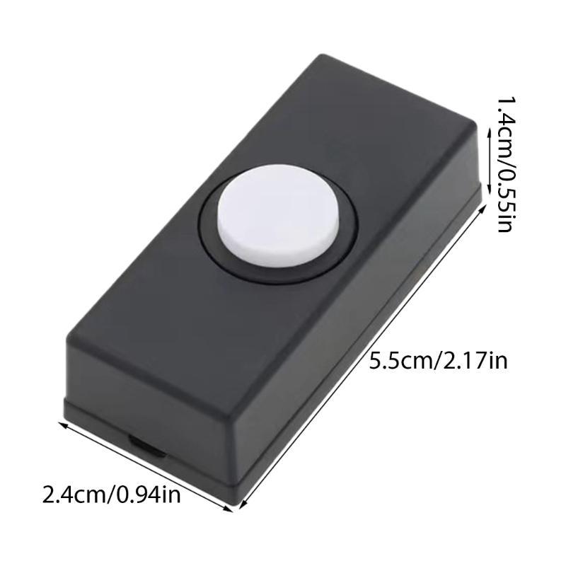 Wiring Door Bells Push Buttons Wall Mounted Doorbell Switches Plastic Hard Wiring Press Button Doorbell Button