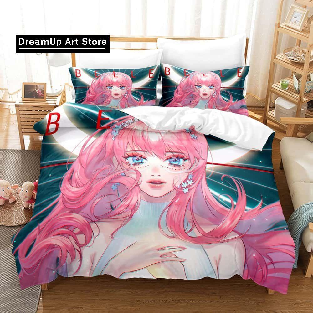 Anime Sänglakan Set Belle Sängkläder Set Enkelsäng Tvilling Full Queen King Size Sängset Vuxen Barn Sovrum Påslakanset Hemtextilier