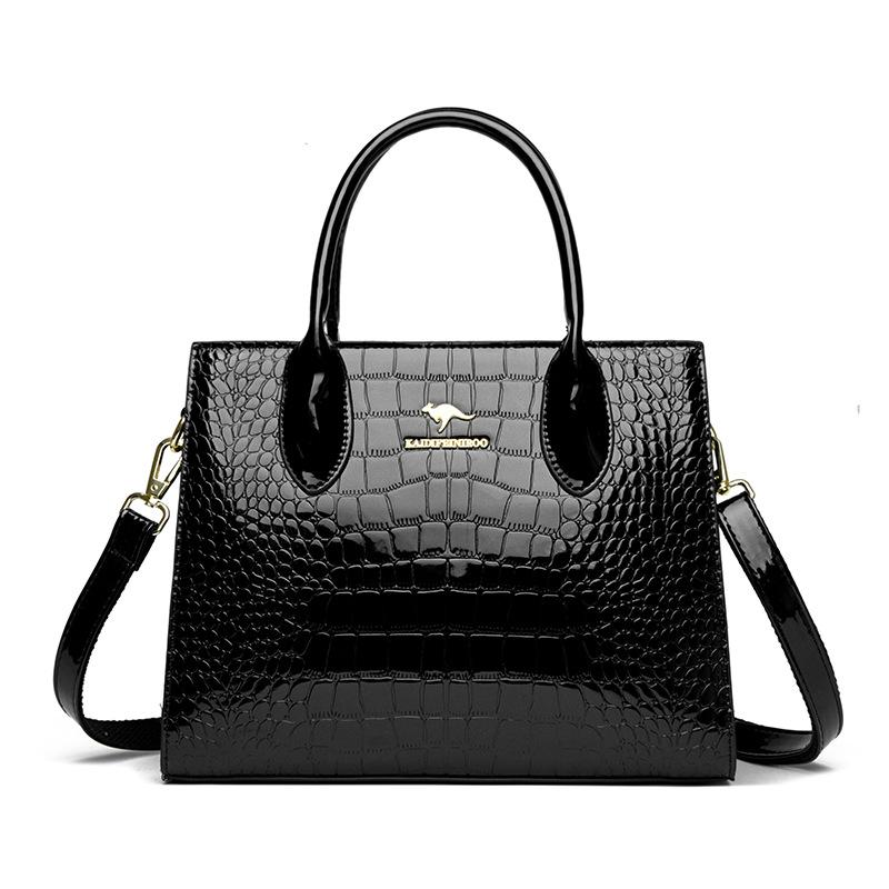 

Модная и Высококлассная Сумка большой вместимости Простая сумка для поездок на работу Одноплечевая сумка-кроссбоди чёрный