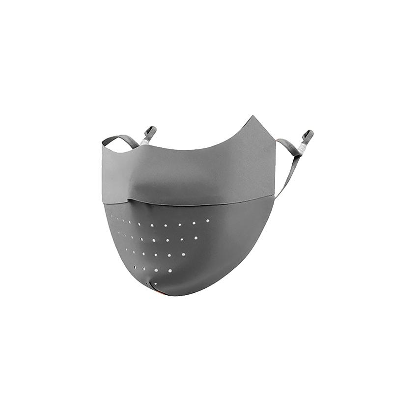 

1 шт., летняя регулируемая дышащая маска для защиты от ультрафиолета, для мужчин и женщин, для бега, велоспорта, для спорта, маска для лица из ледяного шелка