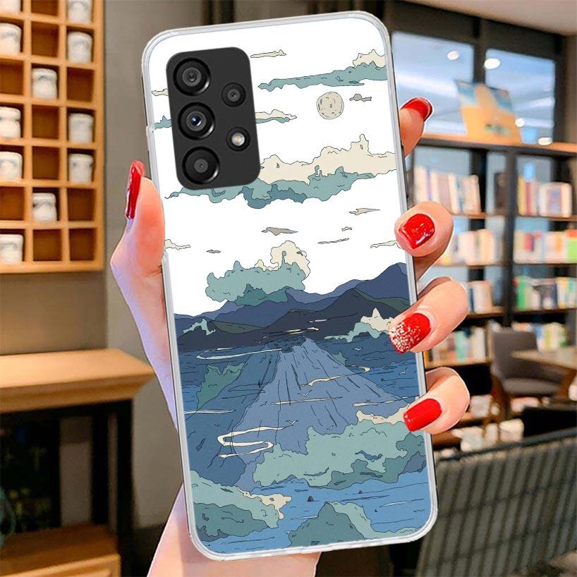 Anime Aesthetic Scenery Phone Case For Samsung Galaxy A17 A37 A57 A16 A26 A36 A56 A15 A25 A35 A55 A14 A24 A34 A54 A13 A23 A33 A5