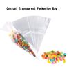 Clear Plastic Bags 50/100/200 PCS with Little Assorted Ties