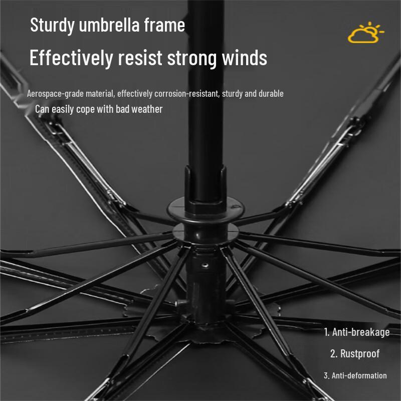 24-Rib Fully Automatic UV Protection Umbrella