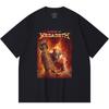 230 Gsm 100% Cotton Heavy Metal T-Shirt Rock Band Popular Music Print Unisex Heavy Cotton T Shirt
