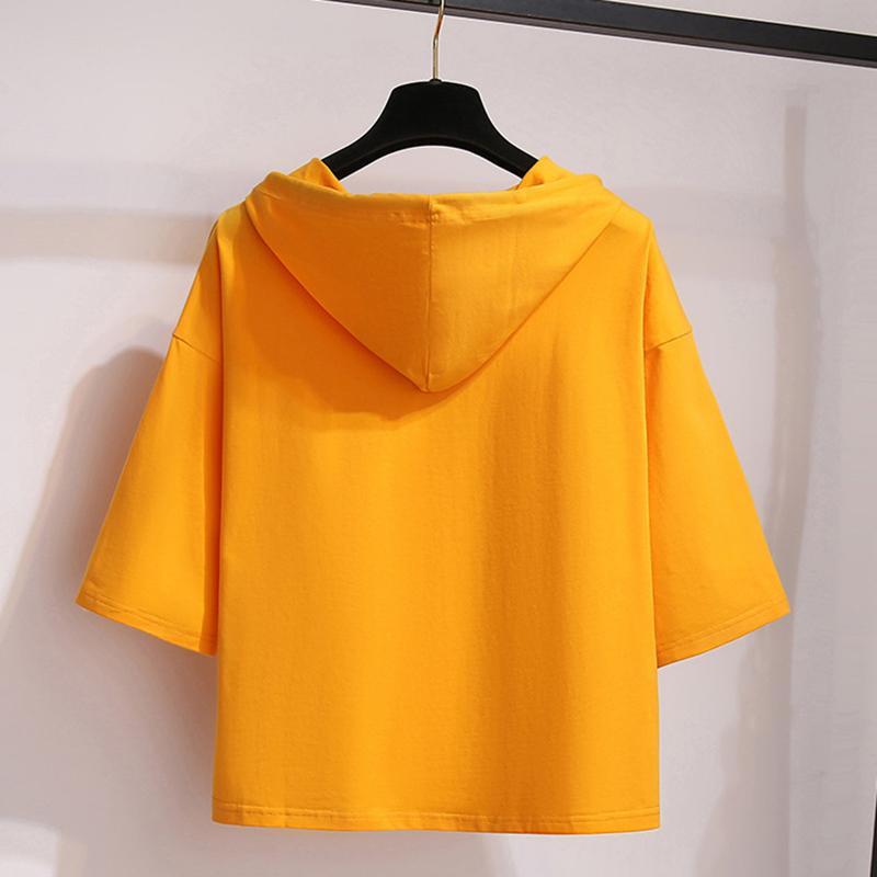 Sommer Neue Sonnenschutz Mit Kapuze Kurzen ärmeln T-shirt Student Koreanischen Stil Kleidung Lose Top frauen Kleidung