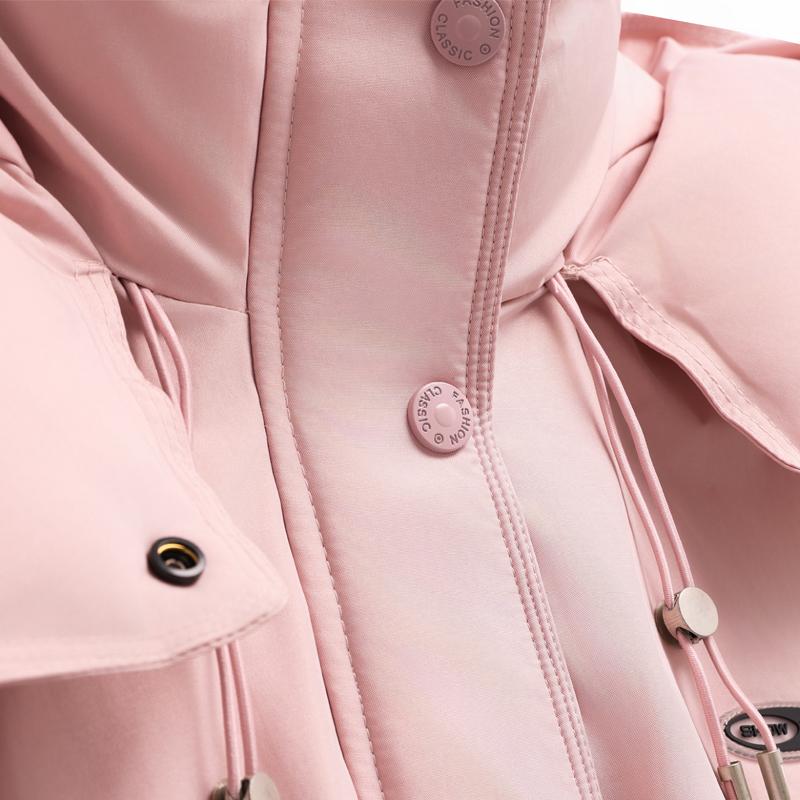 Módní Zimní Dámské Kabáty s Kapucí Hrubé Teplé Parky Volné Svrchní Oblečení Dámské Bundy