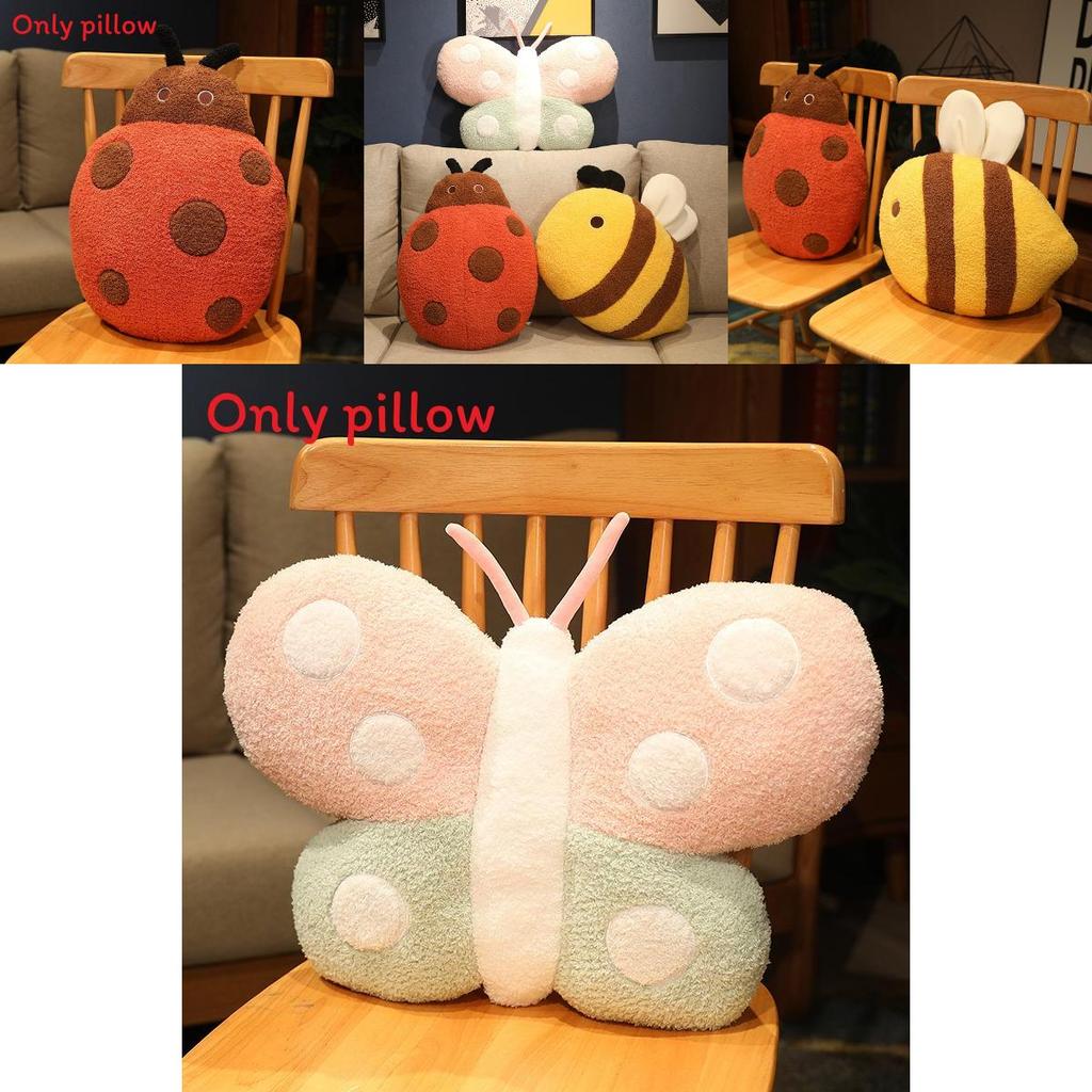 Mignonne Abeille Papillon Coccinelle Peluche Poupée Oreiller Coussin Pour Cadeau Enfants Et Décoration Chambre