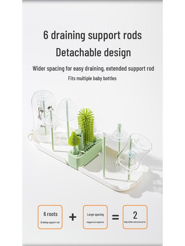 Silikon Babyflaschenbürste & Saugerreiniger Reise-Set