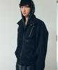 Aakam Zippered High Neck Jacket (Black)