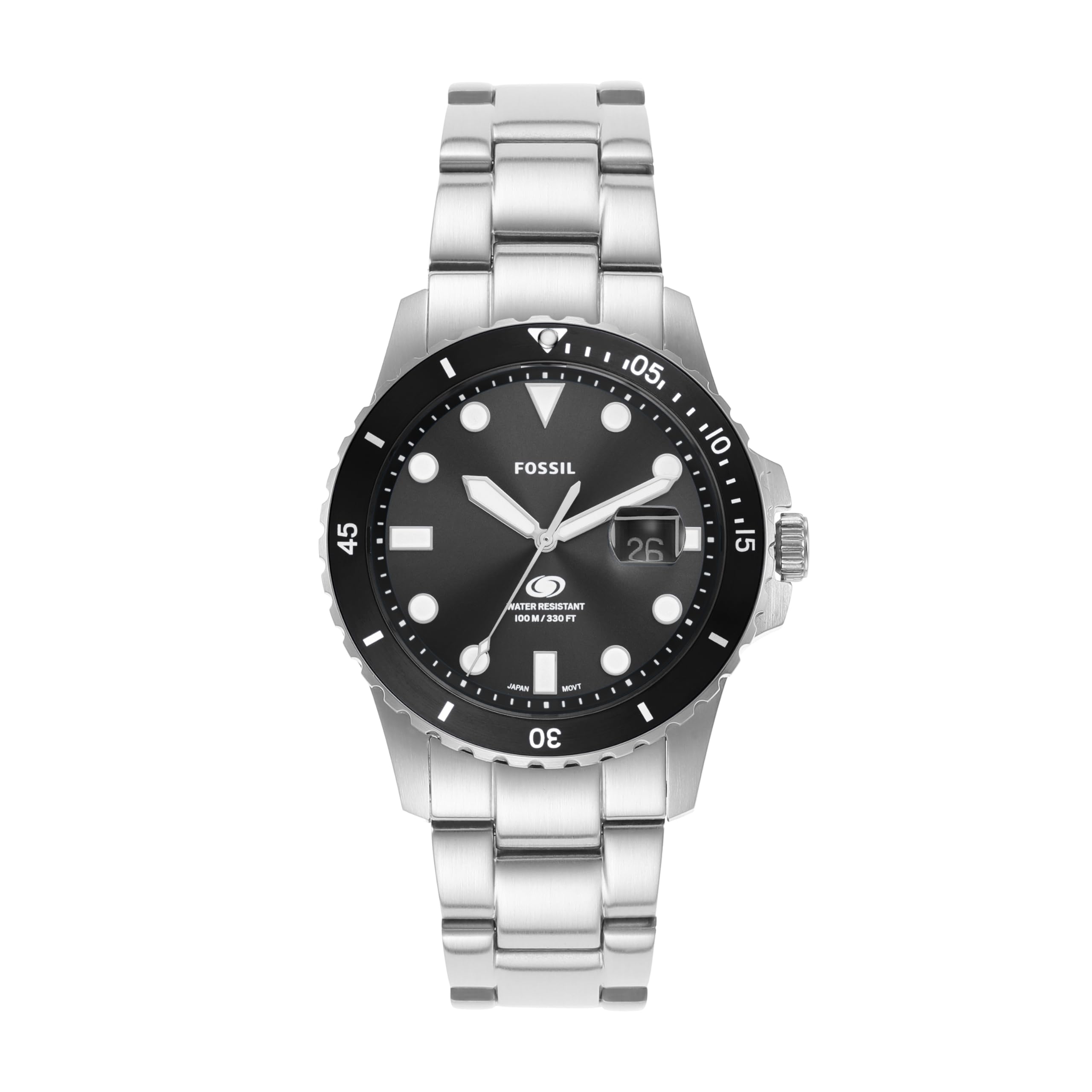 Fossil Blue Dive Wristwatch FS6032 Men s Silver