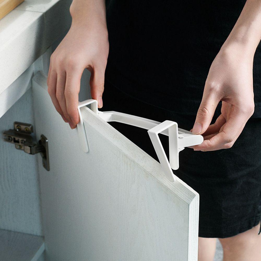 Single-bar Punch-Free Adjustable Hanging Holder Towel  Holders Organizer Hanger Cupboard Hanger Towel Rack