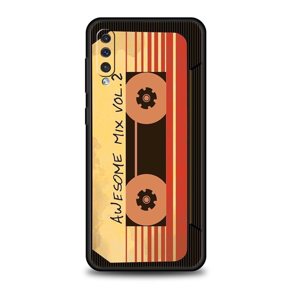 Vintage Cassette Tape Phone Case For Samsung Galaxy A56 A36 A26 A34 A17 A16 A06 A14 A12 A54 A72 A24 A22 5G A52 A50 A40 A32 Cover