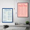 Ways To Say I Love You Canvas Painting Lyrics Poster Nordic Wall Art Retro Music Quotes Picture Print for Living Room Home Decor
