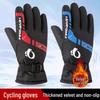 Windproof Waterproof Fleece-Lined Winter Cycling & Motorcycle Gloves