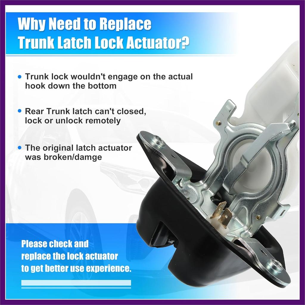 Trunk Latch Lock Actuator 74800-SMG-G01 for Honda CR-V 2007-2011 Tailgate Door Latch Lock Actuator Motor Rear Trunk Lid Lock Latch Actuator Premium