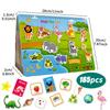 32 Themes Busy Book, 165Pcs Stickers Early Learning Toys, Sensory Activity Book for Toddlers Preschool Education,Boys & Girls