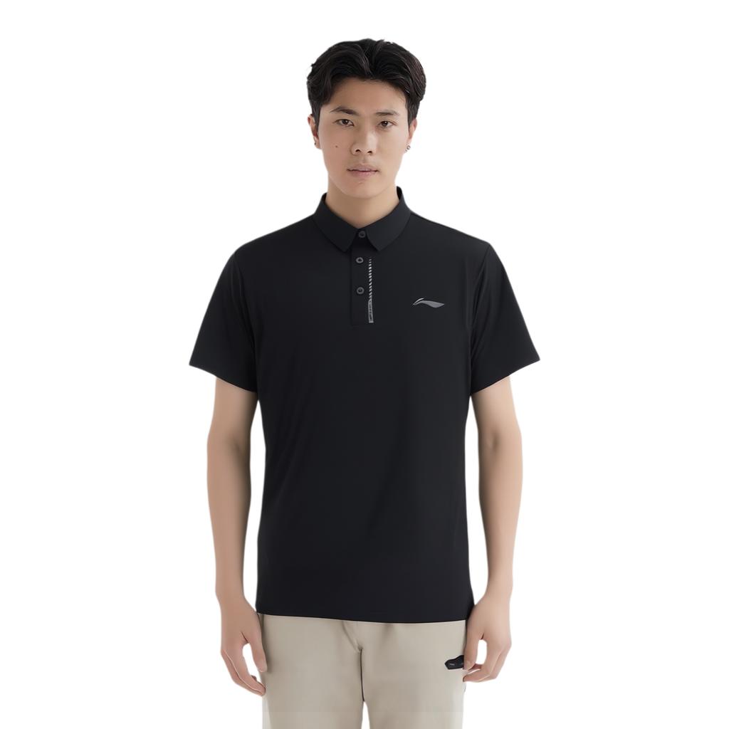 Li Ning Fitness Series Polo Shirt Men's Black APLV283-2