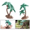 Exquisites Unique Mini Landscape Artificial Coconut Tree Model Trees Fake Miniature Trees Fairy Garden Landscape Scenery