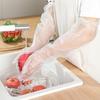 Transparent Disposable Hand Sleeves Non-Slip Cleaning Long Gloves Disposable Gloves  for Kitchen