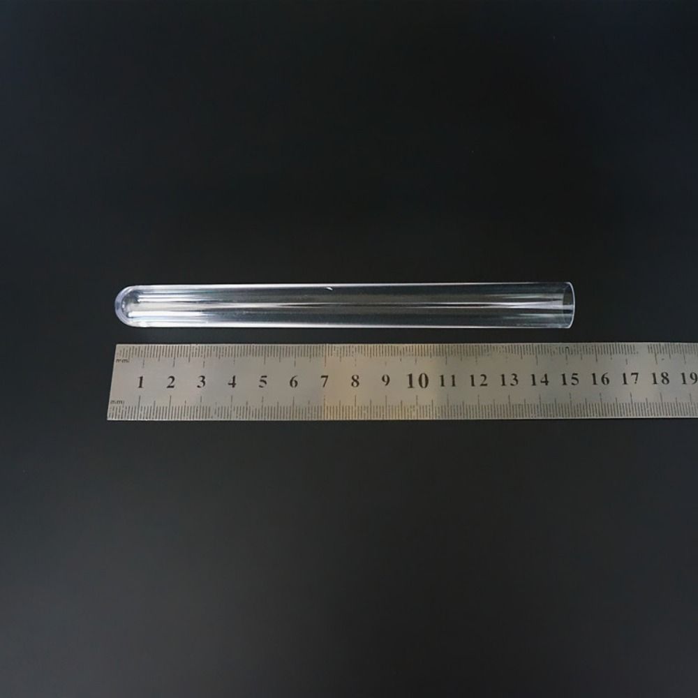 10PCS Translucent Test Tubes with Cap Vials Sample Container  for Office School Chemistry Supplies