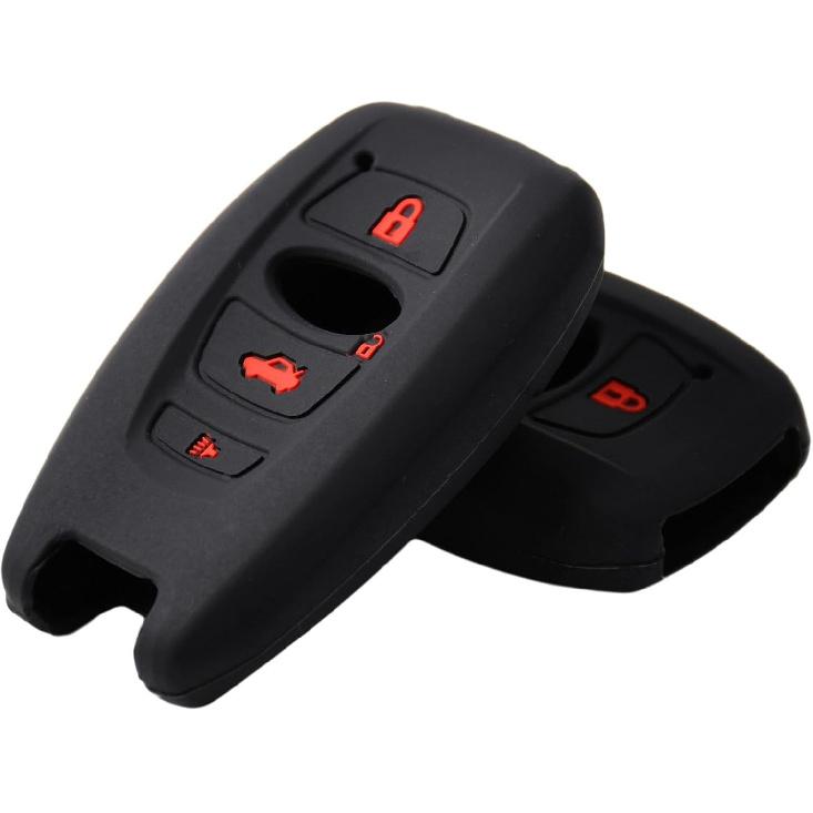 Silicone Key Fob Cover Case Protector Compatible with Subaru BRZ Legacy Outback Ascent Crosstrek Forester WRX STI