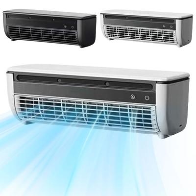Ventilador de Ar Condicionado de Parede Ventilador de Mesa Recarregável 3 Velocidades Vento Ventilador Elétrico Controle Remoto para Quarto Escritório Sala de Estar