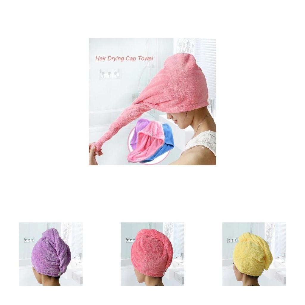 Luxurious Turban Twist Dry Shower Microfiber Hair Wrap Towel For Spa Comfort