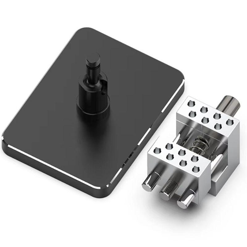 

ABUL-Clamping Tool For Model Making Parts 2 In 1 Detachable Split Vise Hobby DIY Tools Etched Sheet Bending Mini Rotating Vise чёрный