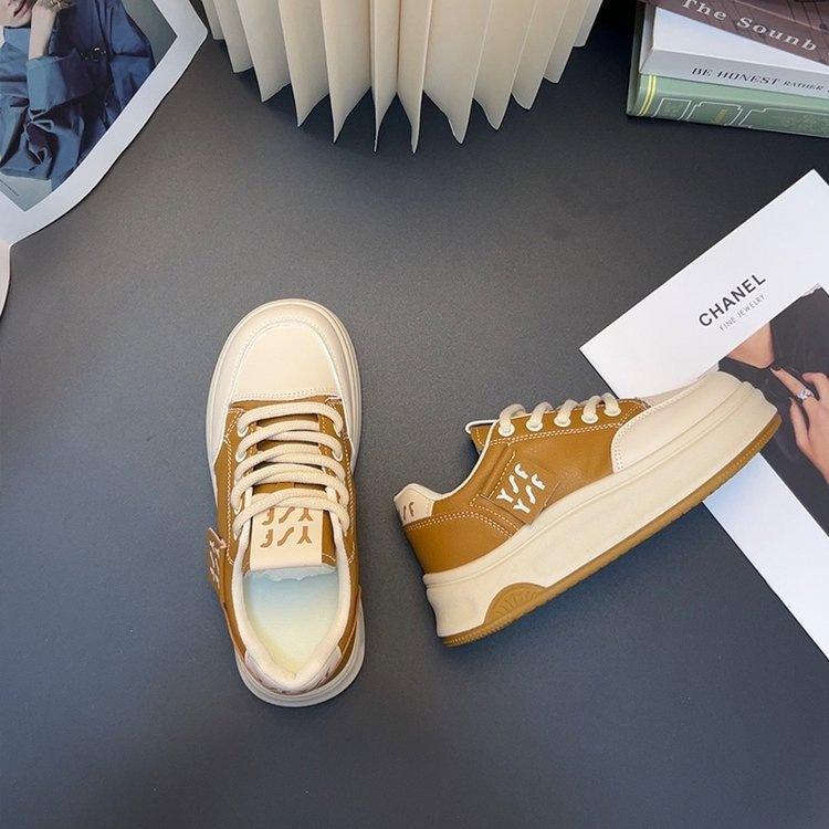 Platform sports bread shoes new autumn breathable board shoes student sports shoes ins casual