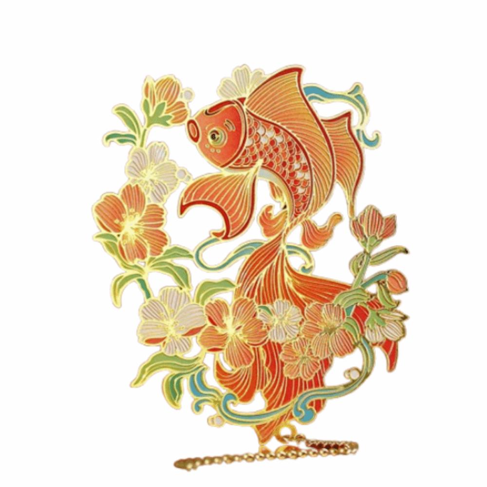 Tassel Pendant Chinese Beasts Bookmark Creative Metal Bookmark Hollow Metal Bookmarks Student Gift