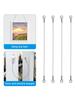 4pcs Stainless Steel Flexible Cupboard Door Window Hinge Limiter Stopper Ropes