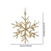 Snowflakes Hanging Ornaments Holiday Display Christmas Decoration Accessories Classic Funny Lightweight Photo Props 10x12.5cm
