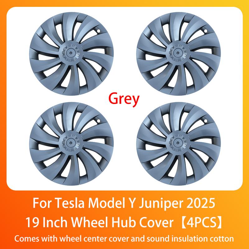Wheel Hub Cap For Tesla Model Y Juniper 2025+ Car Replacement Wheel Cap 19 Inch Performance Automobile Hubcap Cover Accessories