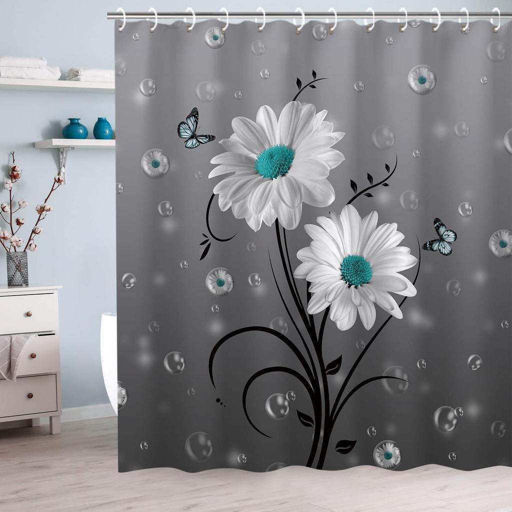 Southwest Cactus Shower Curtain - Tropical Succulent Desert Style 72x72 Inch, Wooden Board Bathroom Decor, Waterproof Polyester