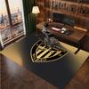Athletic Bilbao Football Print Crystal Velvet Rug, Comfortable Water Absorbent Non Slip Indoor Floor Carpet